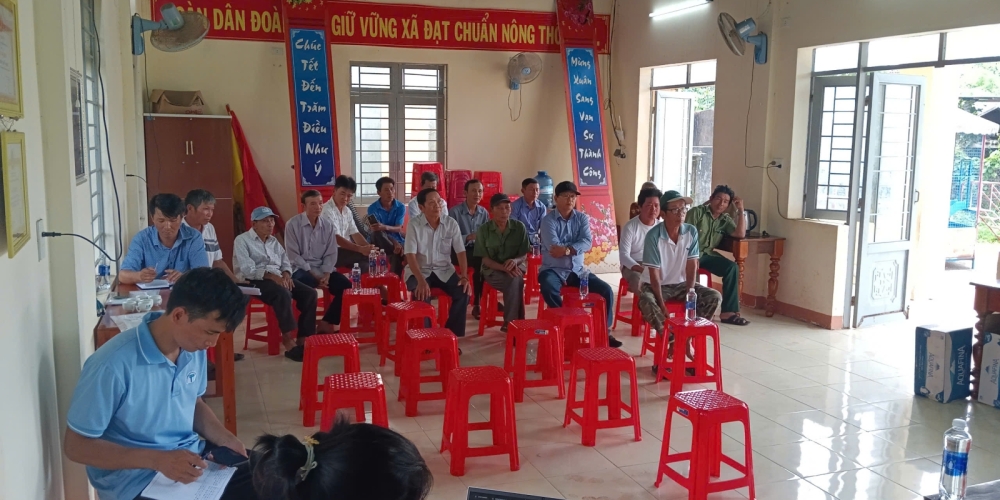 Tham vấn cộng đồng dân cư khu vực Dự án khai thác cát làm VLXDTT tại mỏ cát xã Bình Minh (vị trí 1) và xã Bình Mỹ (khu vực phía Tây- nay là mỏ cát xã Bình Chương (khu vực phía Tây), tỉnh Quảng Ngãi