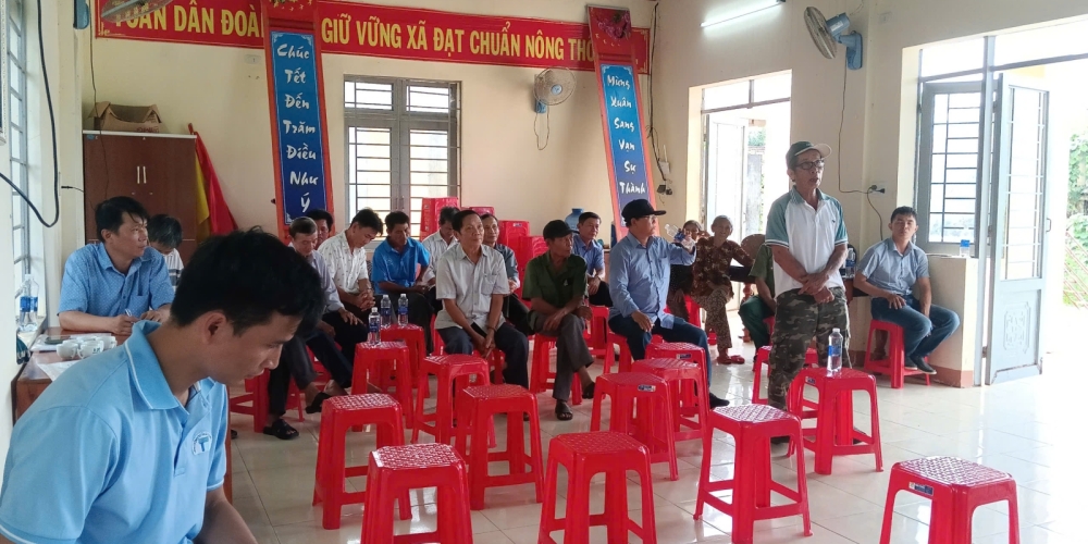 Tham vấn cộng đồng dân cư khu vực Dự án khai thác cát làm VLXDTT tại mỏ cát xã Bình Minh (vị trí 1) và xã Bình Mỹ (khu vực phía Tây- nay là mỏ cát xã Bình Chương (khu vực phía Tây), tỉnh Quảng Ngãi