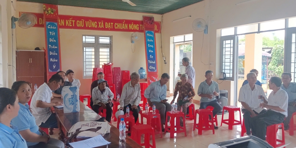 Tham vấn cộng đồng dân cư khu vực Dự án khai thác cát làm VLXDTT tại mỏ cát xã Bình Minh (vị trí 1) và xã Bình Mỹ (khu vực phía Tây- nay là mỏ cát xã Bình Chương (khu vực phía Tây), tỉnh Quảng Ngãi