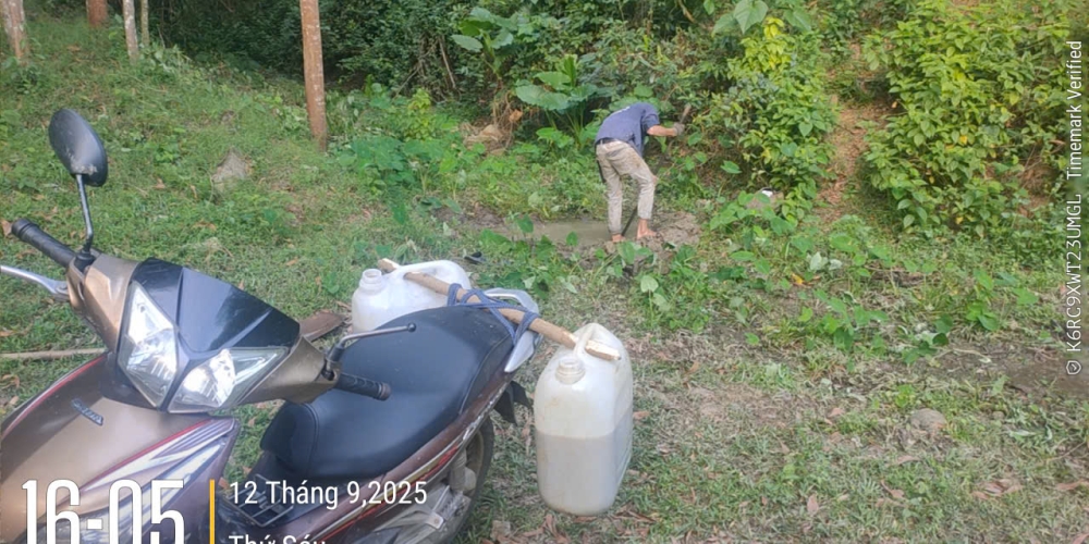 Khoan khảo sát khoáng sản đất làm vật liệu san lấp tại mỏ đất Dốc Mốc 2, xã Ba Tơ, tỉnh Quảng Ngãi