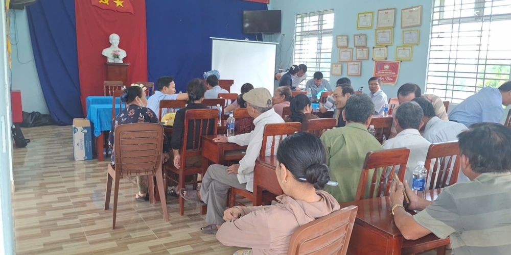 Tham vấn cộng đồng dân cư khu vực Dự án khai thác cát làm VLXDTT tại mỏ cát xã Bình Minh (vị trí 1) và xã Bình Mỹ (khu vực phía Tây- nay là mỏ cát xã Bình Chương (khu vực phía Tây), tỉnh Quảng Ngãi