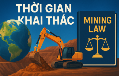 Thời gian khai thác khoáng sản – Quy định mới theo Luật Địa chất và Khoáng sản 2024