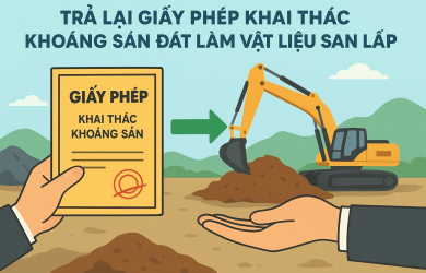 Trả lại Giấy phép khai thác khoáng sản
