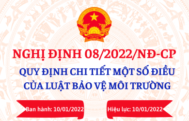 Nghị định số 08/2022/NĐ-CP ngày 10/01/2022 Quy định chi tiết một số điều về Luật Bảo vệ môi trường
