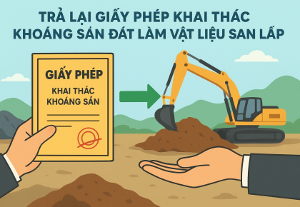 Trả lại Giấy phép khai thác khoáng sản